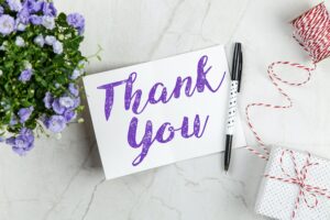 Thank you card